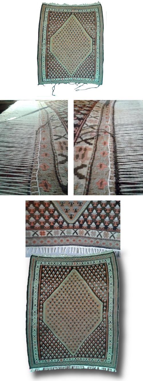 Reparatie perzisch kelim tapijt